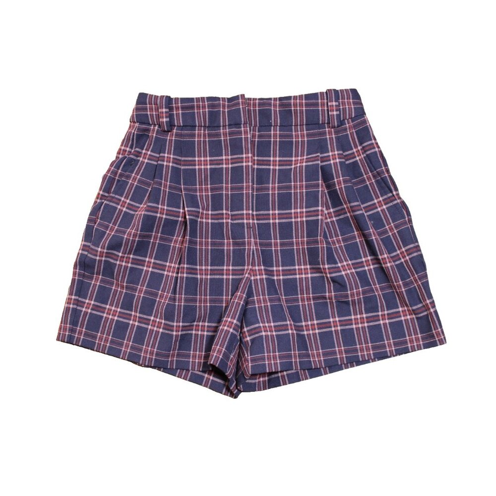 Sunday Best Womens Plaid Pleated Shorts Size 00 Aritzia Preppy